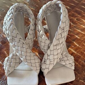 ASOS Braided Heels - Cream